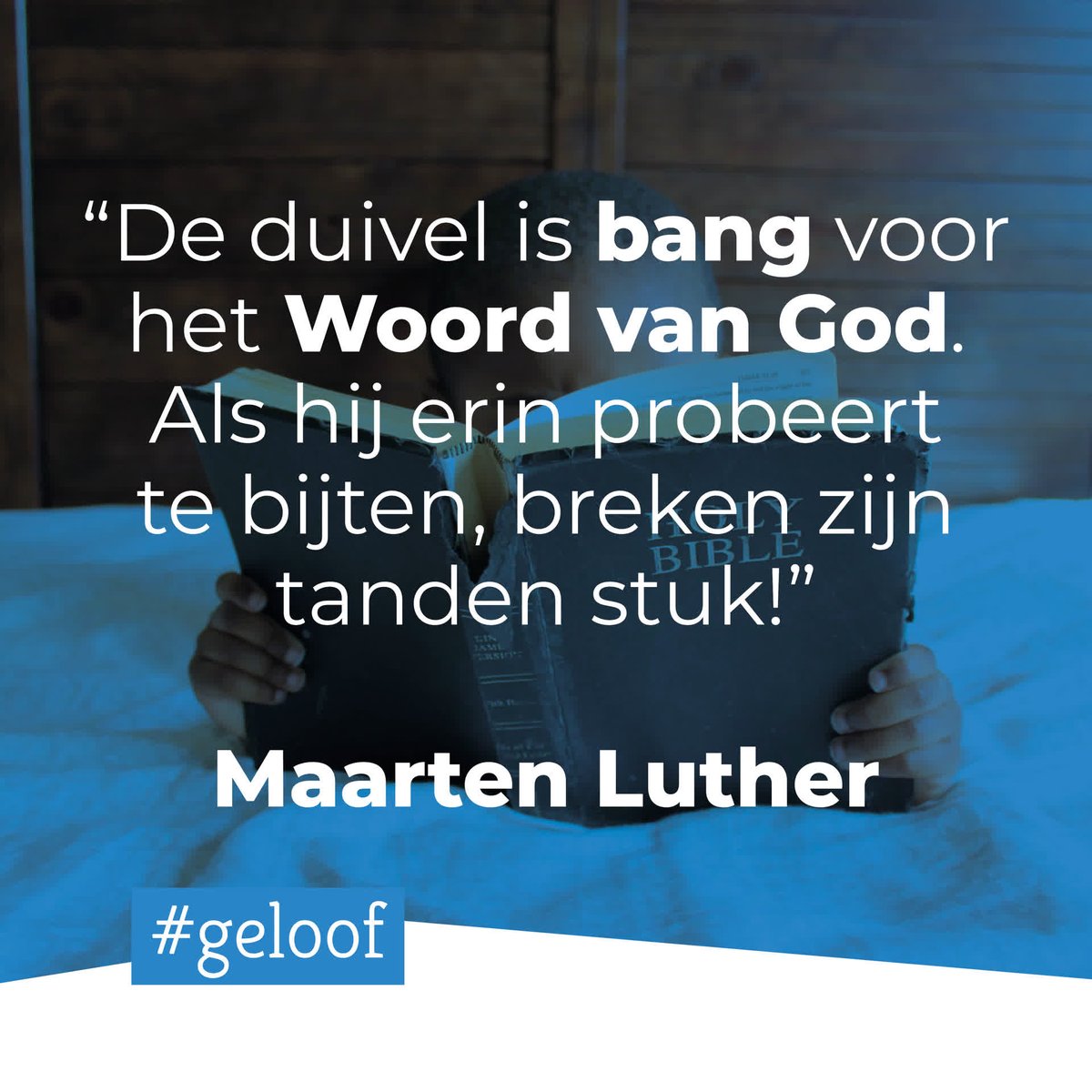 CommunityBasic's tweet image. Heb jij weleens gemerkt dat er een bijzondere kracht zit in Gods Woord?

#woordvanGod #citaat #quote #maartenluther