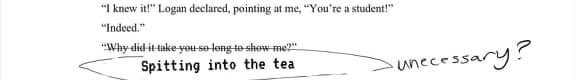 RachelSwanx's tweet photo. Best friend already made a meme format about my drafting process where she mocks “Uncessessary” events that happen in our D&amp;D campaigns. Classic @Matriannarch. #FlashFictionChallenge2021 https://t.co/yCtFlZpIPn
