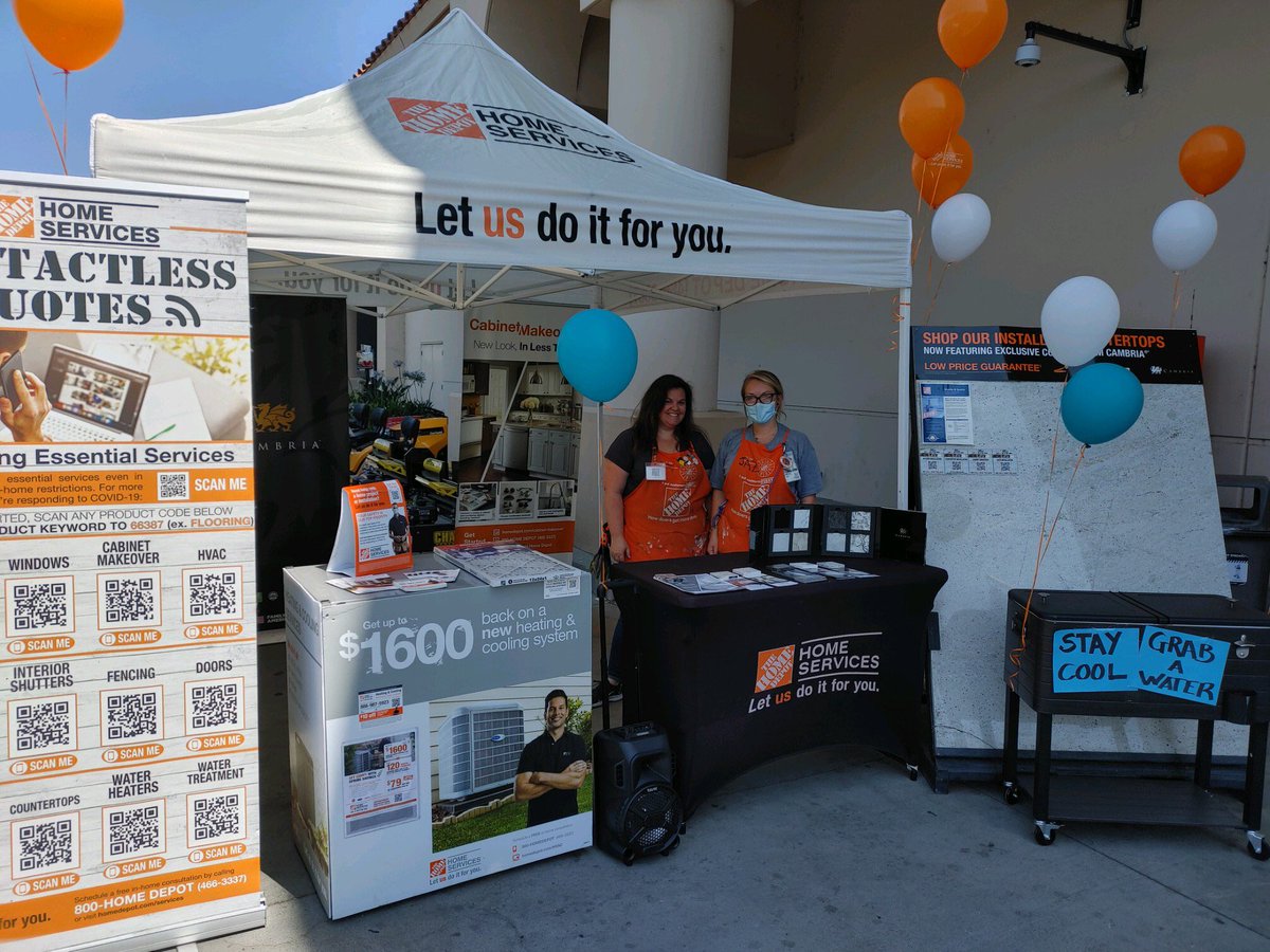 Grab a water and let us tell you about all the great install programs we have for you!!! Thank you Jasmine and Brittney for your excitement and energy around Services.  #cabinetmakeover #HVAC <a href="/DianeLizette/">Diane Avila</a>