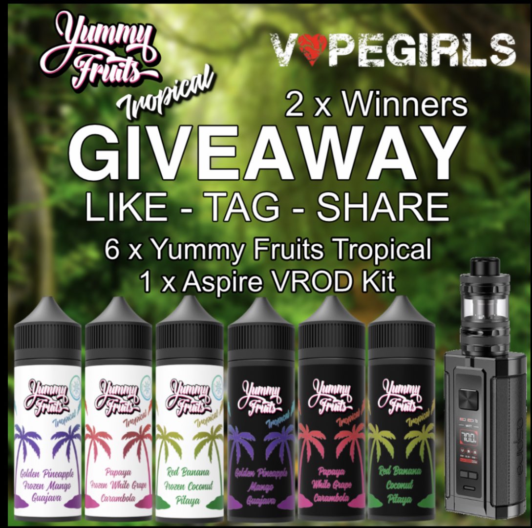 thevapemakers's tweet photo. 🥳 IT'S GIVEAWAY TIME 🥳
🏆 Worldwide, 2 winners! 🏆

Rules:
⭐ Follow @vapegirls_worldwide &amp; @thevapemakers_uk
⭐ Tag atleast 5 of your friends
⭐ Share on your story
⭐ Repost on your account for an extra entry

-all products are free from nicotine- https://t.co/cJlyJNyt23