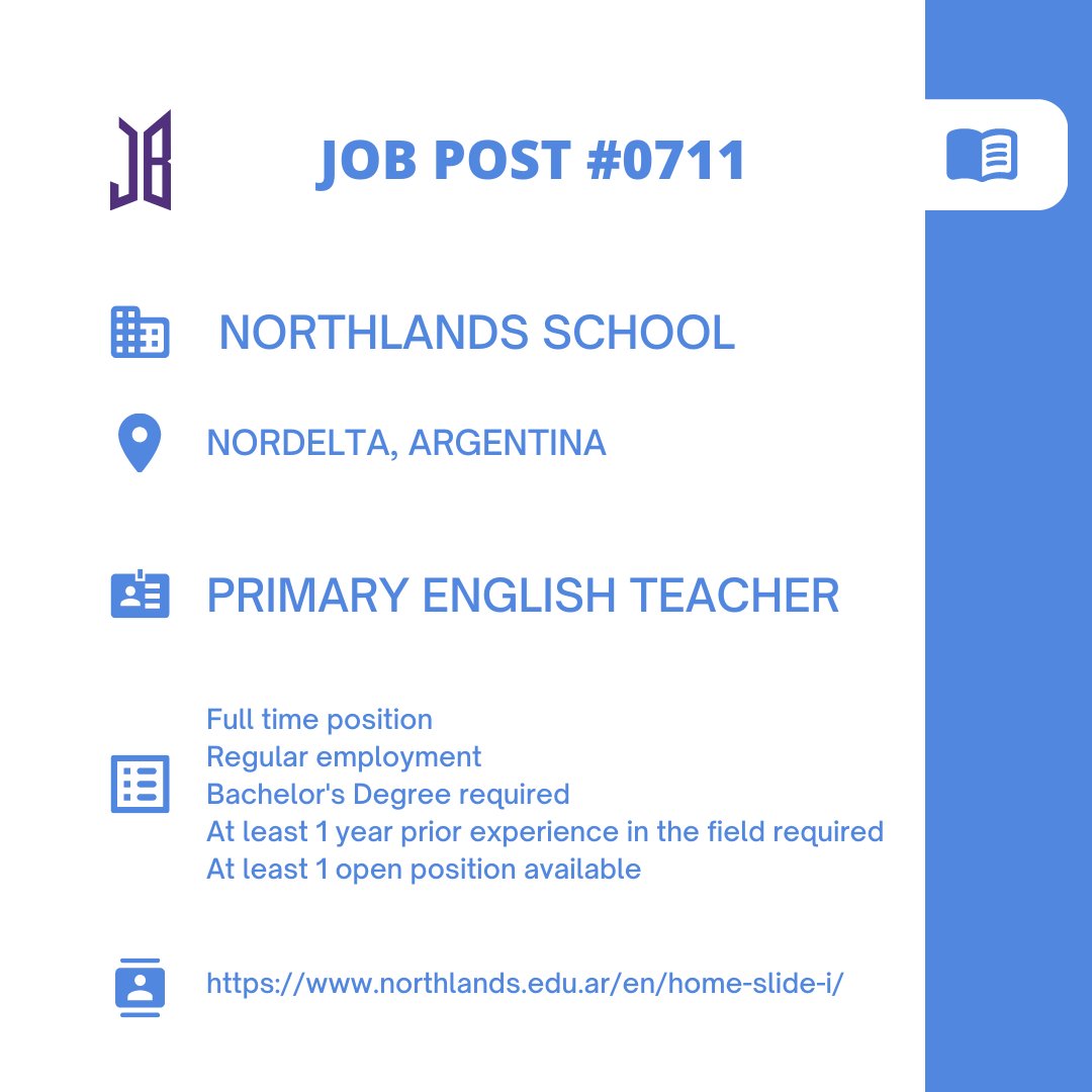 BTSARMYJobBoard's tweet photo. #BAJBArgentina 
NORDELTA, ARGENTINA

https://t.co/bjaAxBWKPQ

#BAJBEducation #BAJBTraining

ARMYs, kindly contact the job poster / hiring party directly for more information. 😊

Good luck! 💜 https://t.co/tJaaFSiiwE