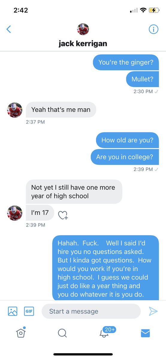 stoolpresidente's tweet image. I’m in big time contract negotiations with the Ginger mullet.   He’s got me by the short hairs