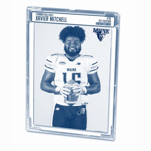 _16XAVIER16_'s tweet photo. After a lot of prayer and taking with my family. I would like to announce that I have committed to the University of Maine. Go Black Bears! #Blackbearsfootball https://t.co/axDtKnRKHZ