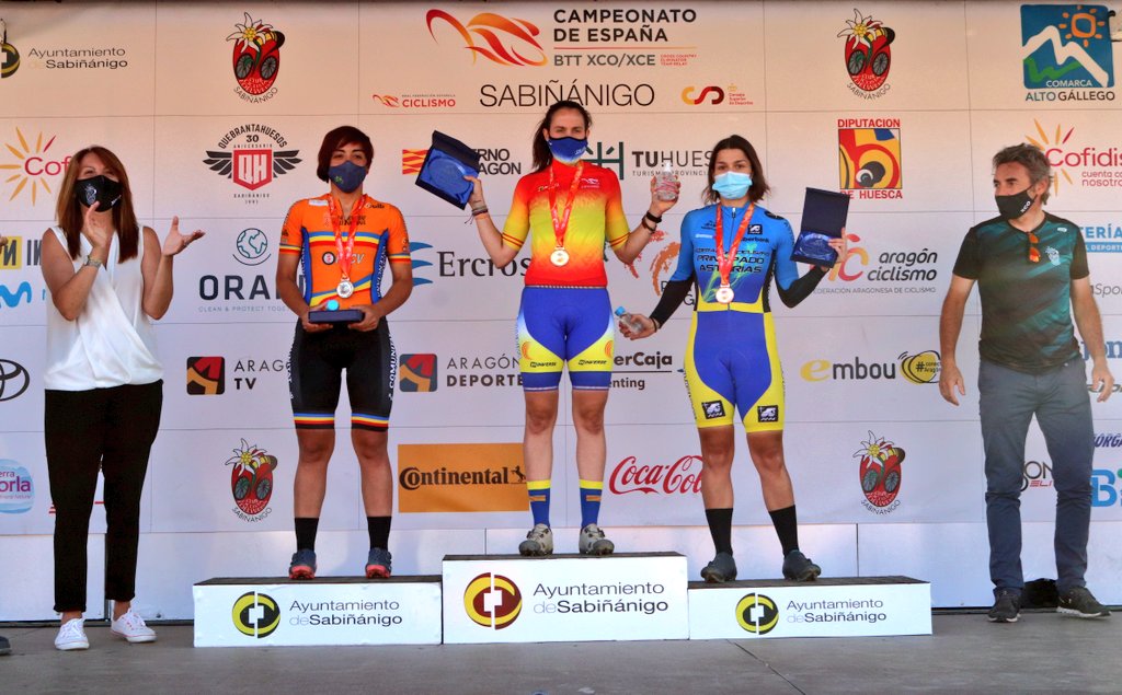 #CEXCOSabiñanigo21 | ¡Sara Gay revalida su título de campeona de España de XC Eliminator! 🥇

➡️ Segunda ha sido Amparo Chapa y tercera, Sara Cueto.
➡️ La cuarta posición la ha ocupado Paula Suárez.