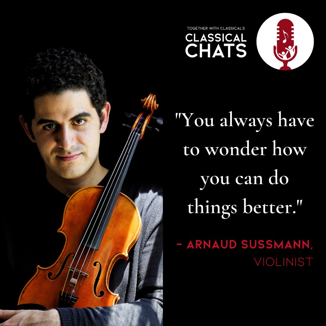 Together with Classical (@withclassical) on Twitter photo This week’s guest on Classical Chats is violinist <a href="/arnaudsussmann/">Arnaud Sussmann</a> 🎻 Listen to his inspiring chat with <a href="/Tiffanypianist/">Tiffany Poon</a> about chamber music, learning new repertoire, and so much more!
Don’t forget to check out Arnaud’s listening suggestions for you too! 😉 youtu.be/Yi5-n6eNiMA This week’s guest on Classical Chats is violinist <a href="/arnaudsussmann/">Arnaud Sussmann</a> 🎻 Listen to his inspiring chat with <a href="/Tiffanypianist/">Tiffany Poon</a> about chamber music, learning new repertoire, and so much more!
Don’t forget to check out Arnaud’s listening suggestions for you too! 😉 youtu.be/Yi5-n6eNiMA