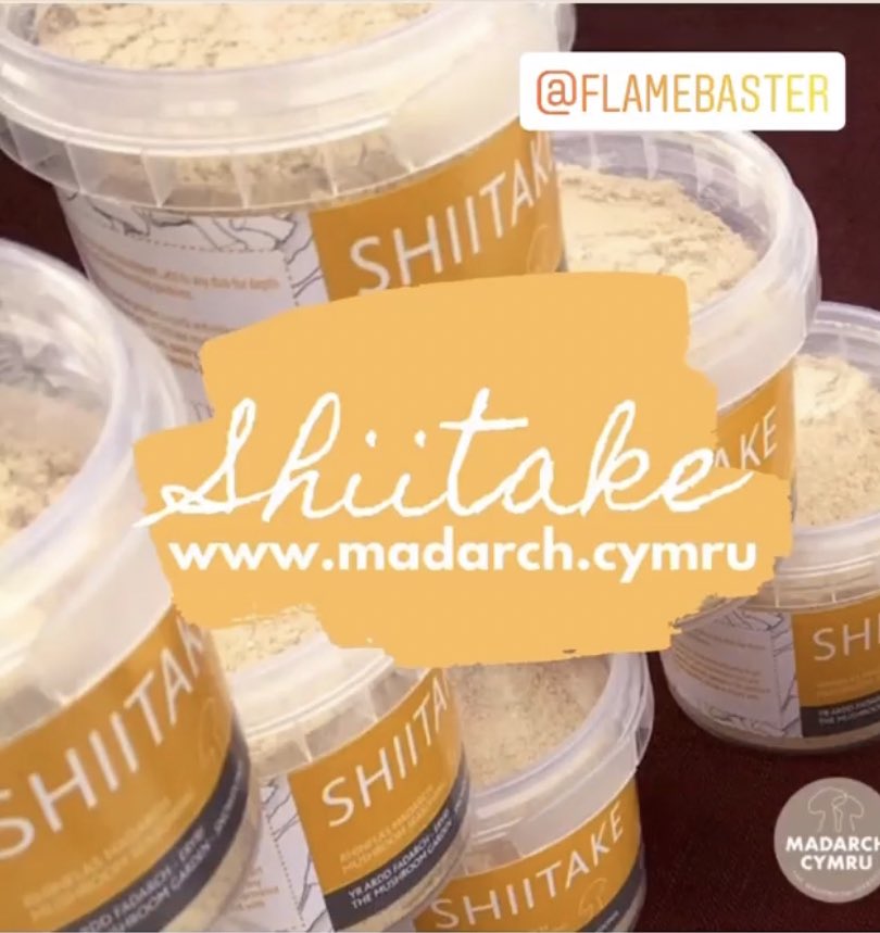 🧂Defnyddia ein powdr #Shiitake fel halen ar sdêc, 🍤 neu lysiau rhôst
🧂Rub our #Shiitake seasoning onto steak, seafood or sprinkle onto roasted veg. Buy today: madarch.cymru