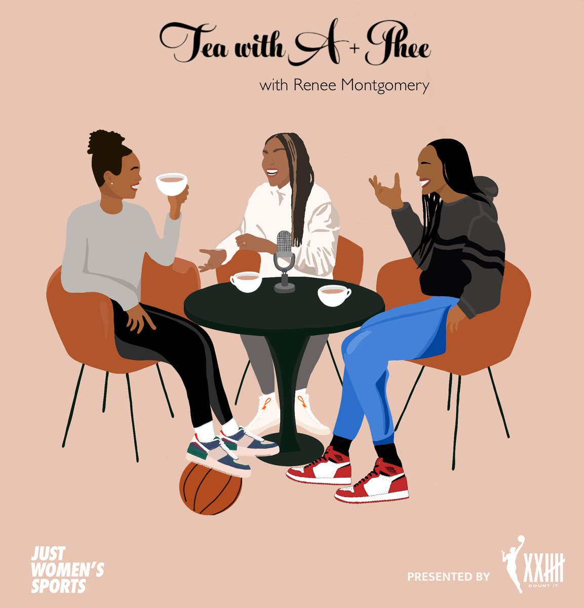 justwsports's tweet image. Tea is BACK and it’s spilling!!

@ReneeMontgomery hopped on to join @_ajawilson22 and @PHEEsespieces to talk about the league, co-owning the @AtlantaDream, and so much more. 

NEW episode of Tea With A &amp;amp; Phee, presented by the @WNBA, dropping this Monday!