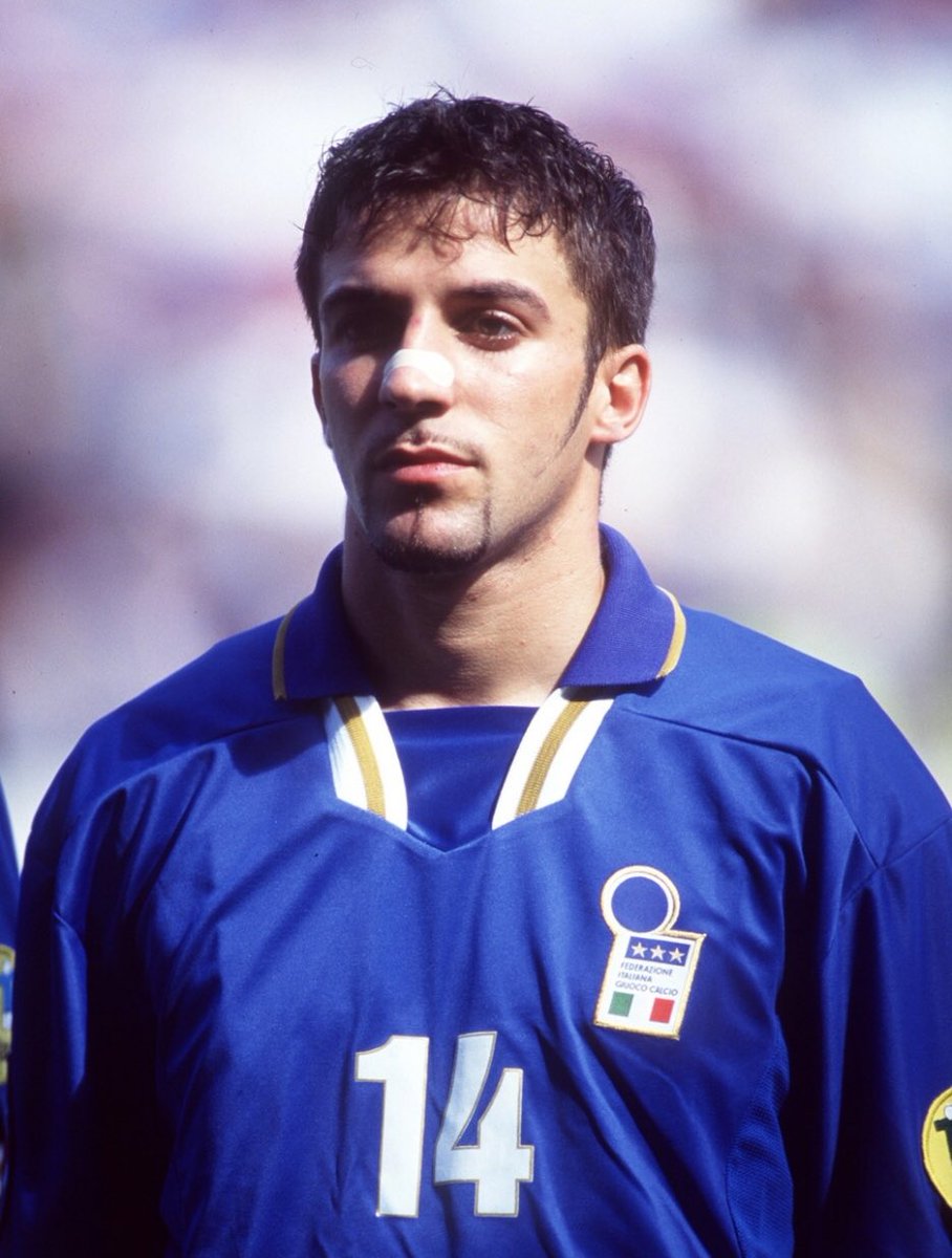 A 21 year old Alessandro Del Piero at Euro 96. 🇮🇹