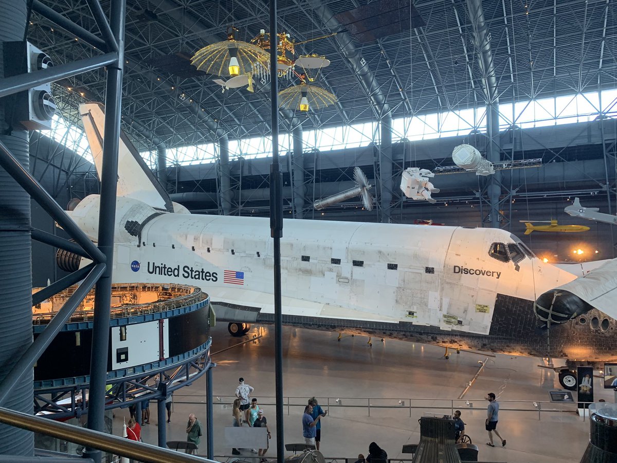 Made it out to the Udar-Hazy Air and Space. Highlights: model test rover for Curiosity and Opportunity, Shuttle, Also an x-wing is being restored.