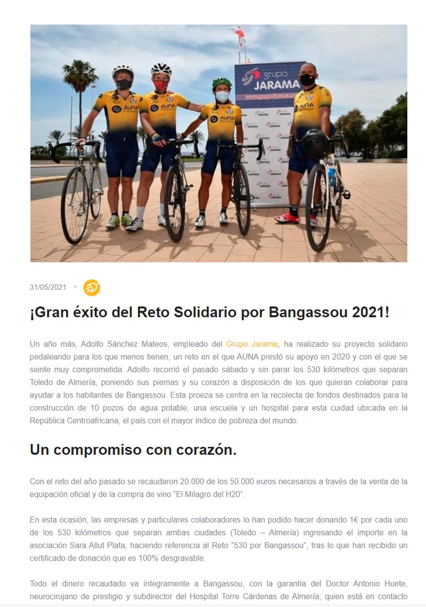 Al frente de todo ello aunadistribucion.com/noticia/gran-e… Todo surge de una llamada de nuestro amigo <a href="/RemyYuste/">Remy Yuste</a> de <a href="/grupyuste/">Yuste</a> Qué suerte tengo de conocer personas así!!! #Africa