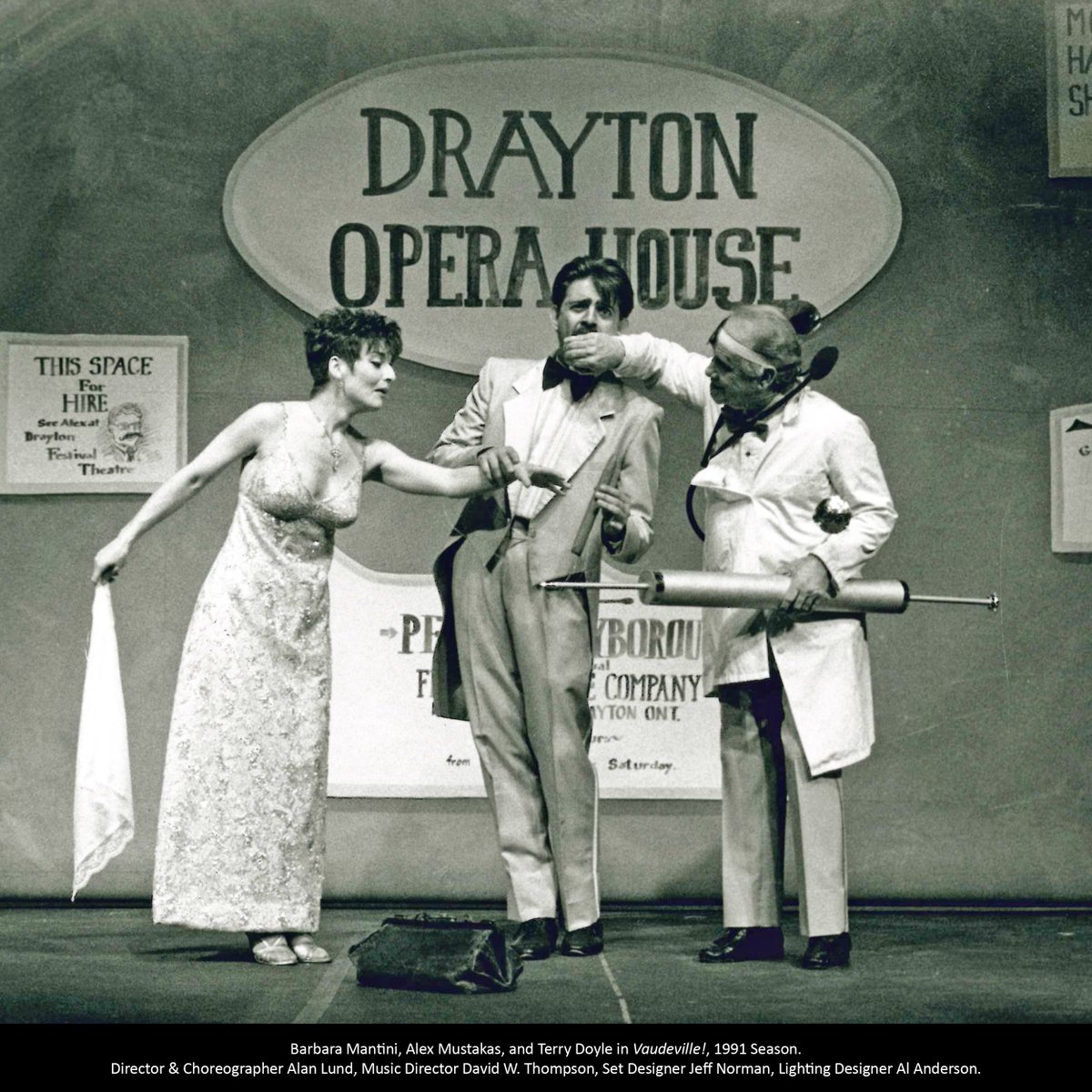 drayton_theatre's tweet image. Many productions have been on stage at the Drayton Festival Theatre since it opened in 1991. Here are just a few of the memorable shows that have entertained audiences in Drayton: Vaudeville! (1991), Blood Brothers (1998), Over The River and Through The Woods (2000). 

1/3