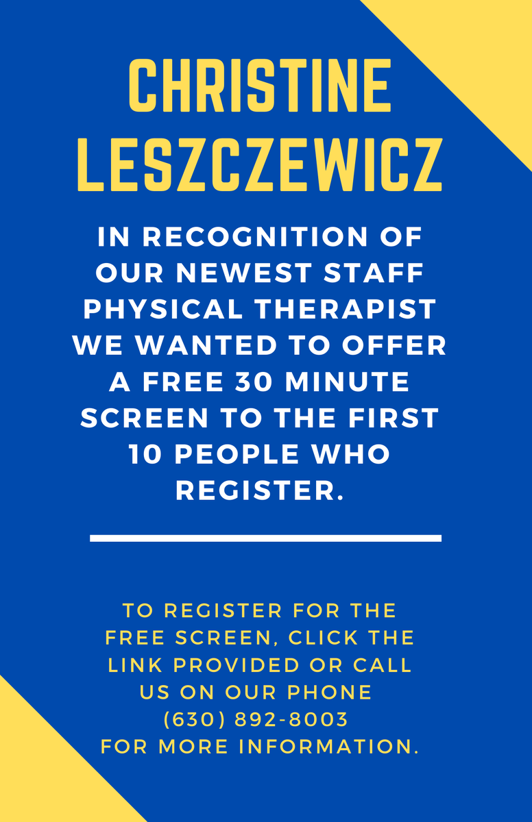 PTAdvantage's tweet photo. Slots are still open! Fill out the form and call to schedule your free 30 minute screen. #PhysicalTherapy #Health #FreeScreen
https://t.co/d3kPP4YbMN https://t.co/oQeHSiPlIo