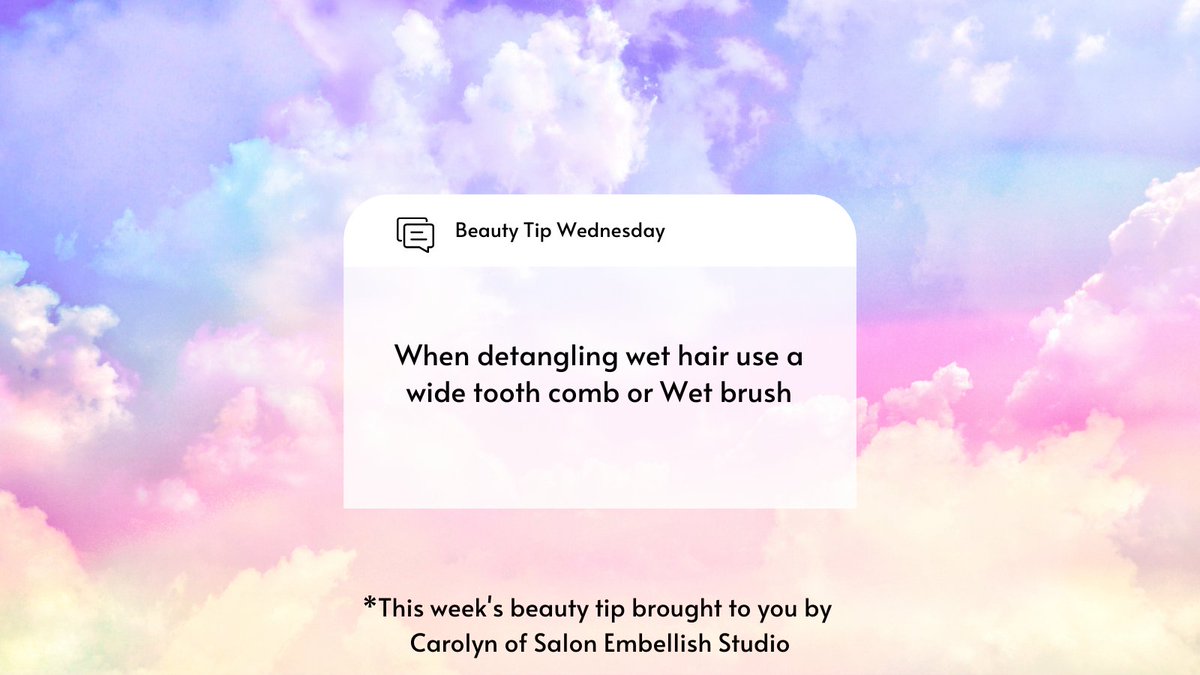 The more you know 😉
*This week's beauty tip brought to you by Carolyn of Salon Embellish Studio