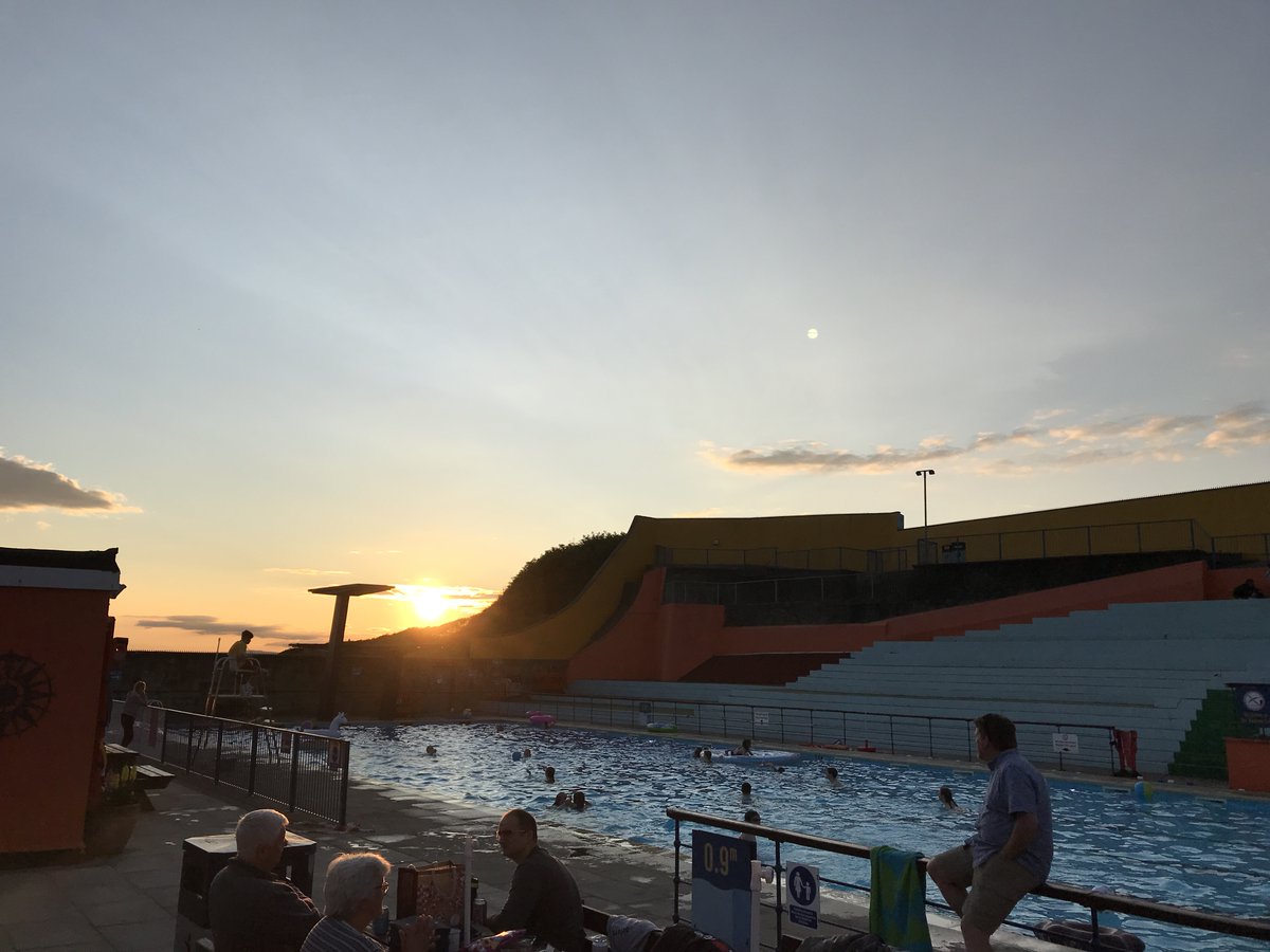 backwellsc's tweet photo. Feels so good to finally welcome our @crowdfunderuk pledgers to their pool party reward @PortisheadLido. Thanks so much to all our pledgers. You made such a difference to our club. https://t.co/7DmpaJOgPW