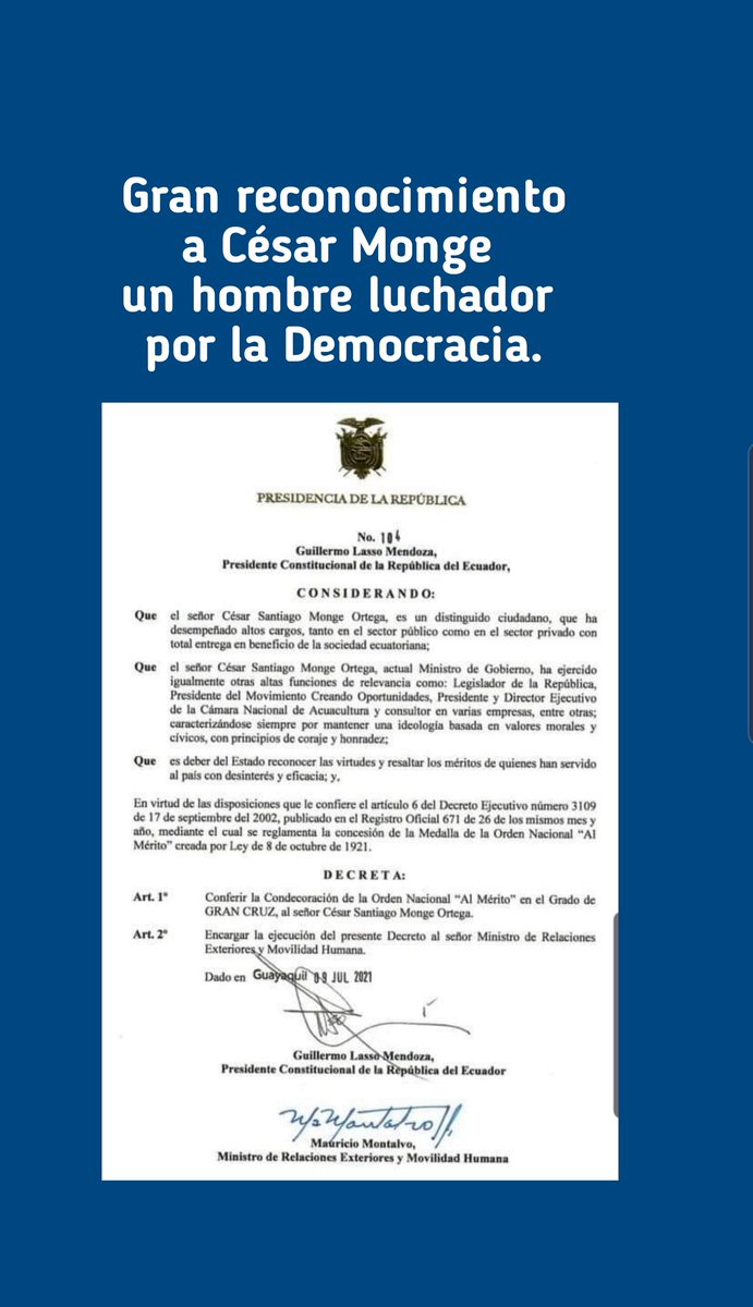 CESAR CARRION M. (@cesarcarrionm) on Twitter photo 