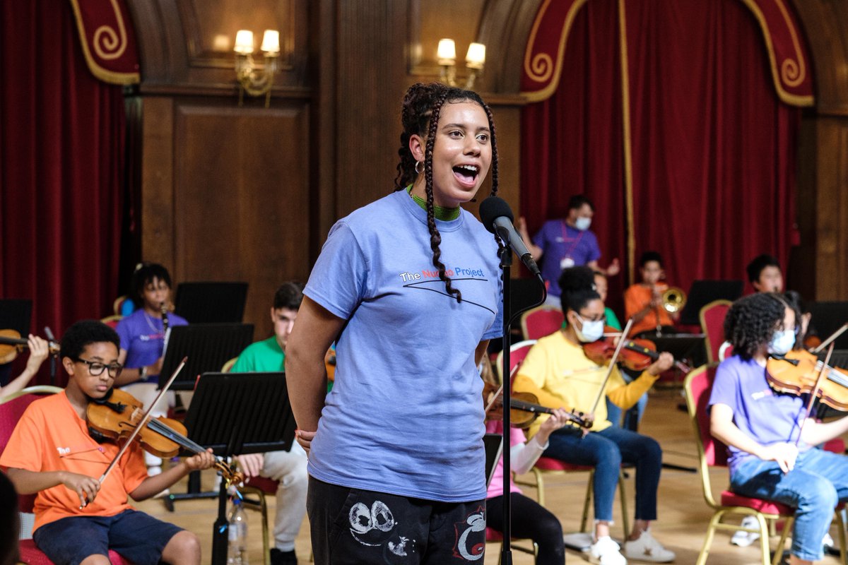 NucleoProject's tweet photo. Can you believe it has been a week since we did this? Braimah @thekannehmasons #ellaknight @NataliaLuisB is it time to do it again yet? Can't wait to share the videos soon! #NucleoNation #NorthKensingtonChildrensOrchestra #unmuted https://t.co/reT8zdIKcF