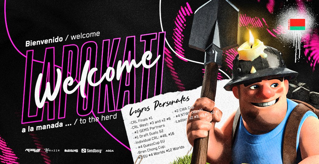 7wgamingg_'s tweet image. [ 7WOLVES  x @ClashRoyale ]

Hoy tenemos el placer de presentarles a nuestros dos primeros integrantes que formarán parte de nuestro equipo internacional de #ClashRoyale, ellos son:

🇧🇾 | @LaPoKaTi
🇪🇦 | @Carpi_CR

Todo equipo tiene su mensaje y el nuestro siempre será: "VICTORIA"