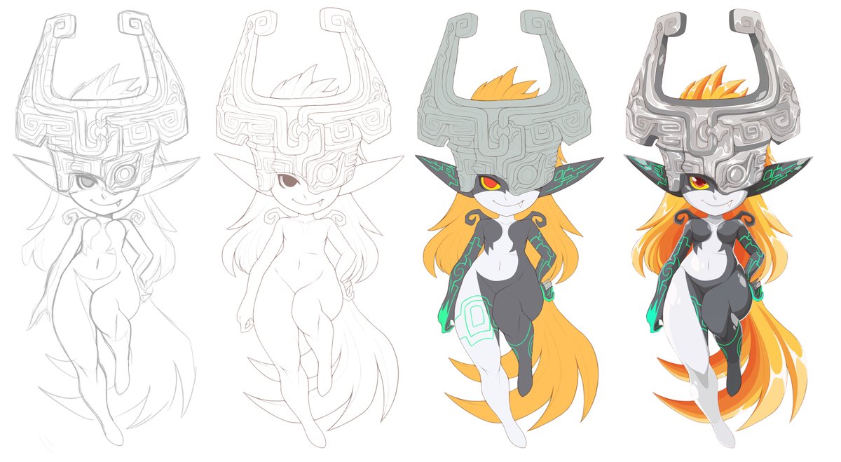 Midna (fanart nwn) process. #zelda. 