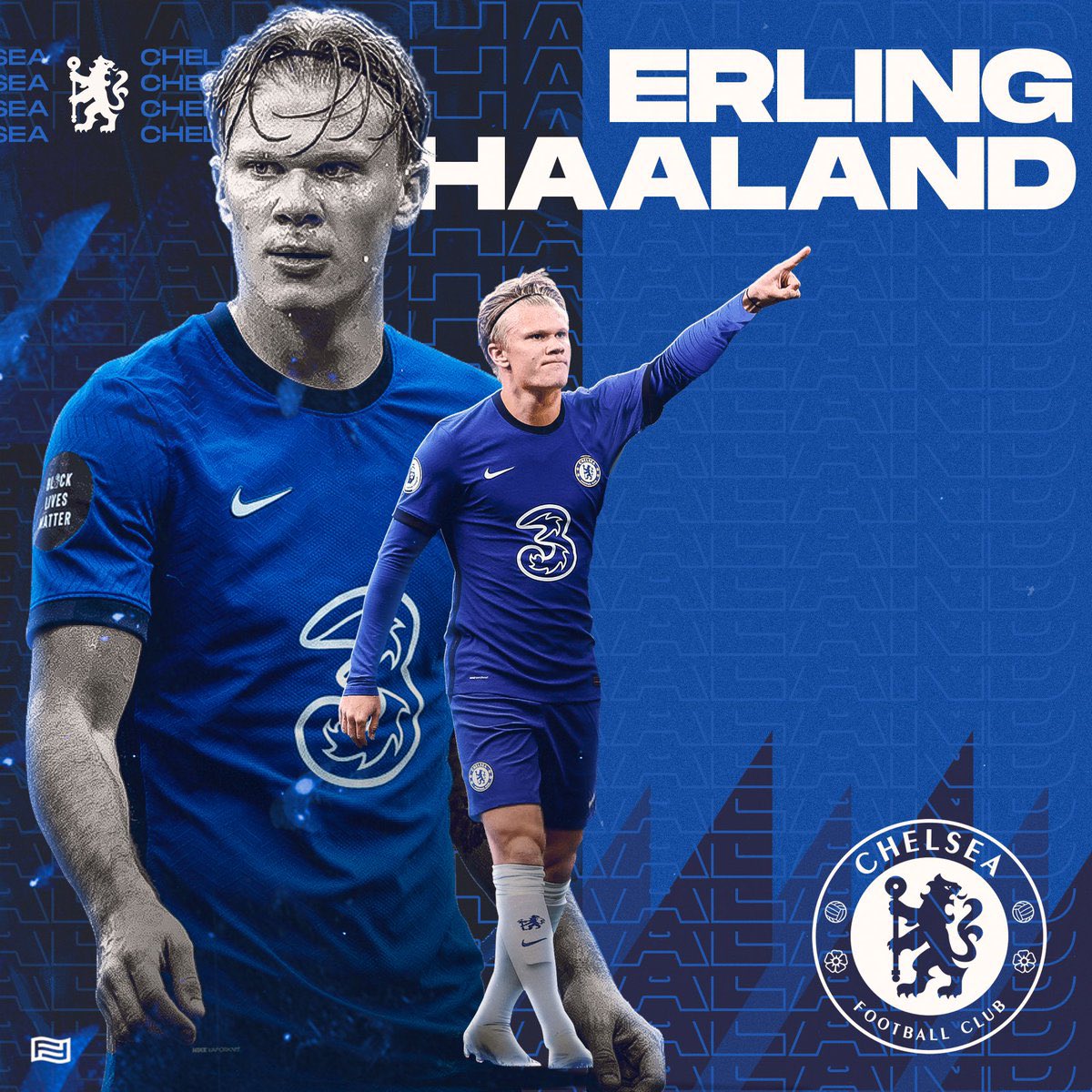 CTx03_'s tweet image. Signed. Sealed. Delivered✍🏼.

We have agreed a deal in principle for the transfer of Erling Haaland to Chelsea! 🔵