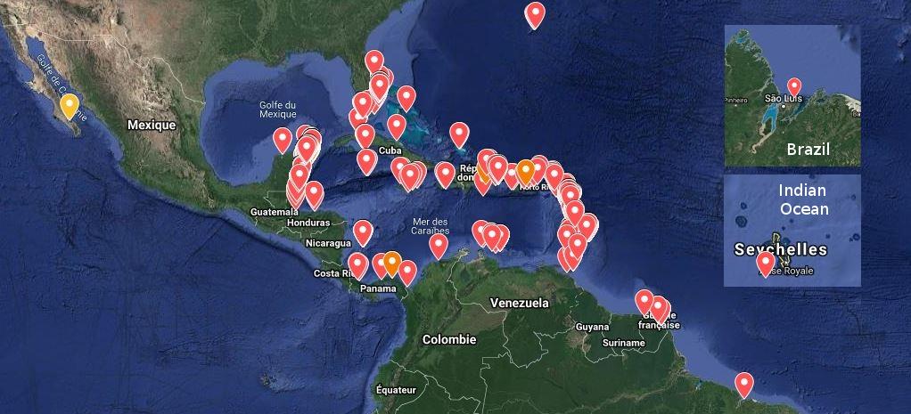 Sargassum Monitoring On Twitter Click Here To See More Pictures Video On Our Current Map Map 2021 Https T Co Wpro2wlthk Sargassum Sargasses Sargazo Sargassummonitoring Surveillancedessargasses Pollution Oceans Rechauffementclimatique Sargassum Mexico 2022 Map Pins