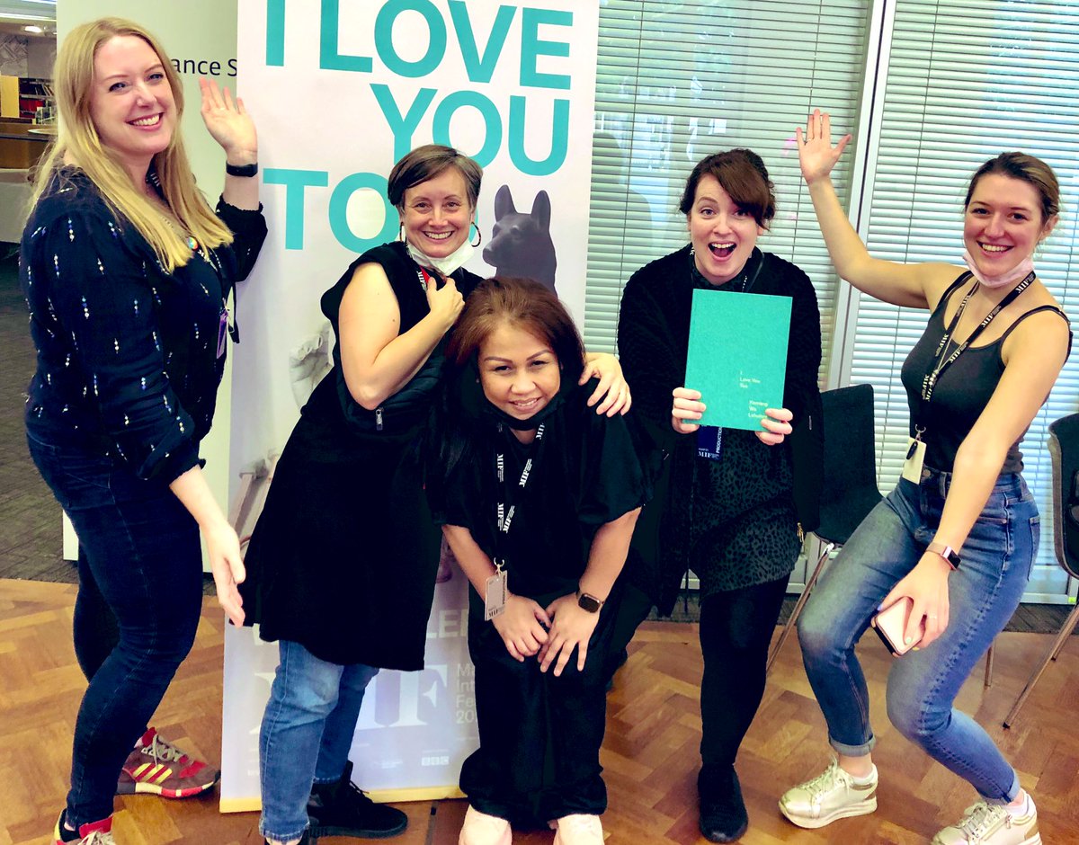 What a bunch of women! So proud of the publication of love letters we helped create with the people of Manchester and incredible writers for <a href="/KemangWa/">Kemang Lehulere</a>’s #ILoveYouToo @MIFestival #MIF21