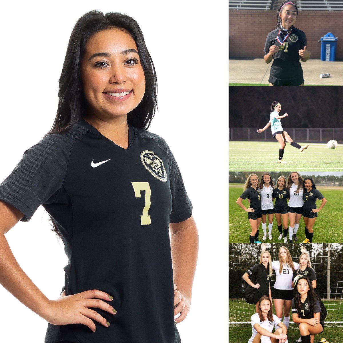 FosterSoccer's tweet photo. Happy Birthday, @abriannam7! We sure will miss seeing you on the field this next season, but know you will do BIG things @SUPiratesWSOC! We love you!!💛🖤💛🖤 https://t.co/iQHR4vpl1e