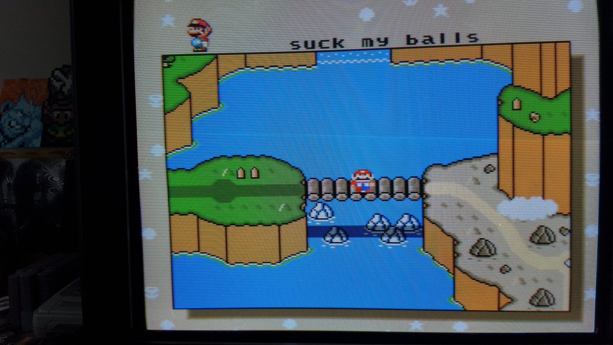 Crypt_Kiddie's tweet image. About to play a level of Super Mario World called &quot;suck my balls&quot;
Hope it is a good one!
 #StillPlayingThoseClassics #SuperMarioWorld #Mario