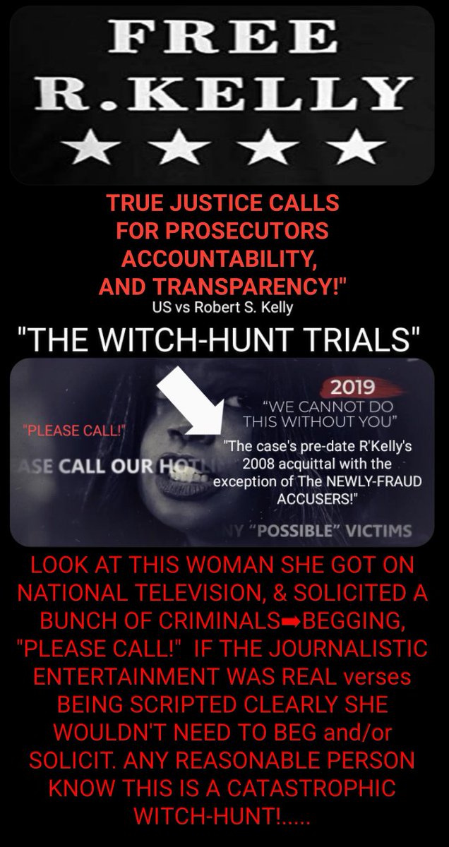 alj9811's tweet image. .@ABAesq Release #R&apos;Kelly the case&apos;s were overwhelmingly promoted to solicit intentional prejudice! 

-Stand up for injustice, silence support false ACCUSER&apos;S 

#R&apos;Kelly
#RightToFairTrial(Violated)
#InappropriateMediaCampaign
#Indicted4JournalisticEntertainmnt 
#DropTheChrgs
#RT
