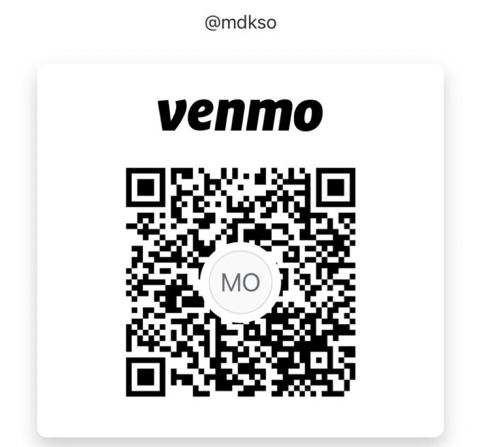 mdkso's tweet photo. @Venmo #VenmoMe 😊 https://t.co/xfm77t2ljF