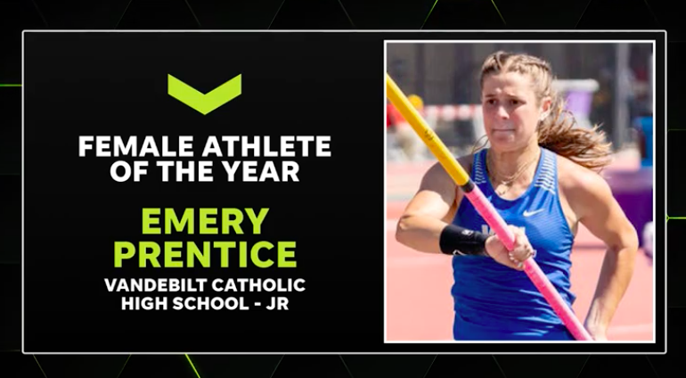 courierchris's tweet photo. Congrats to Vandebilt track and field athlete Emery Prentice for winning Bayou Region Female Athlete of the Year. #BAYOUHSSA https://t.co/O0XOL1oQdq