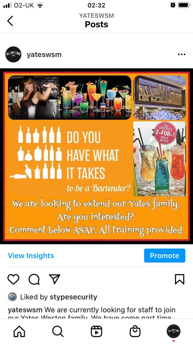 YatesWSM's tweet photo. Wanna join the Yates family? We are currently looking for part time hero’s for fri/sat nights 💕💪💥 https://t.co/kg4vjXGbR8