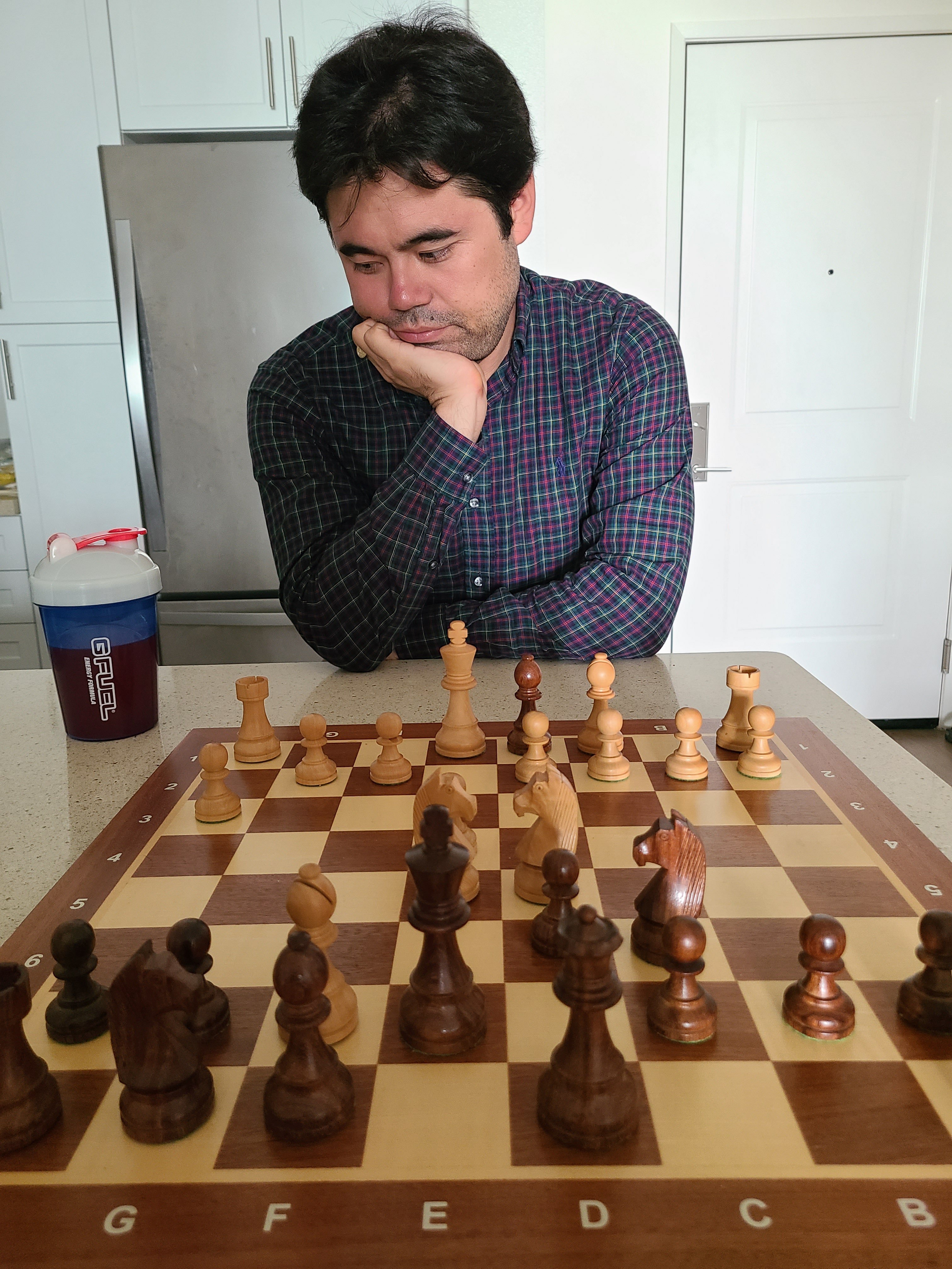 dude thinks he's Hikaru.. #hikarunakamura #chesstok #chess #ultrainsin, hikaru predicts entire game