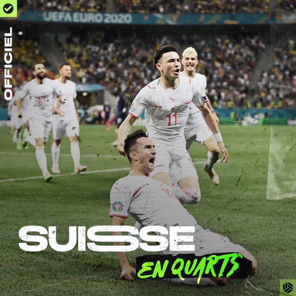 lnstantFoot's tweet photo. La #SUI est qualifiée en quart de finale d’une grande compétition internationale pour la première fois de son histoire. https://t.co/0QSNjWYb9L