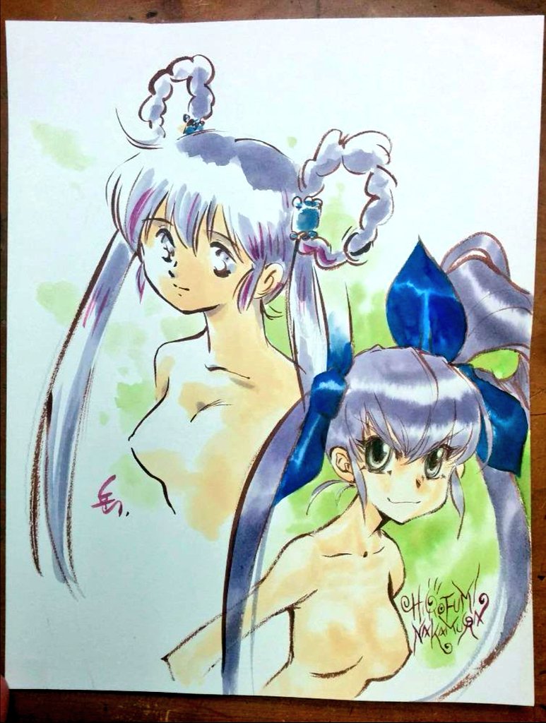 おは妖子ざいます。

これは高校時代からの盟友

中村博文さんの仕事場にお邪魔した時のお遊び。

絵描きが揃うと【なんか描こう】になるのって、馬鹿じゃないの(^_^;) 