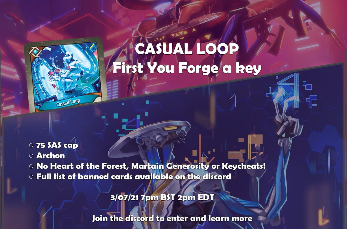 SebwardJBall's tweet image. Less than a week to go until the Casual Loop keycheatless tournament hope to see you all there discord.gg/jTzyxv2fyu 🙂