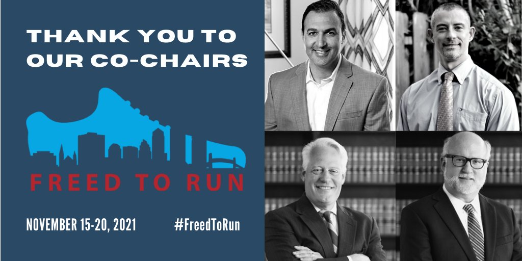 Jacksonville Area Legal Aid (@jaxlegalaid) on Twitter photo Let's hear it for <a href="/freedtorun/">freedtorun</a> 5.0 co-chairs Deno Hicks of <a href="/ConvergePublic/">Converge Public Strategies</a>, Dr. Raoul Sanchez of The Carithers Pediatric Group, & attorneys Tom Bishop and John Mills of Bishop & Mills! Thank you for your leadership! Read more: ow.ly/bdG050Fkp6I
#FreedToRun #TheKidsThankYou Let's hear it for <a href="/freedtorun/">freedtorun</a> 5.0 co-chairs Deno Hicks of <a href="/ConvergePublic/">Converge Public Strategies</a>, Dr. Raoul Sanchez of The Carithers Pediatric Group, & attorneys Tom Bishop and John Mills of Bishop & Mills! Thank you for your leadership! Read more: ow.ly/bdG050Fkp6I
#FreedToRun #TheKidsThankYou