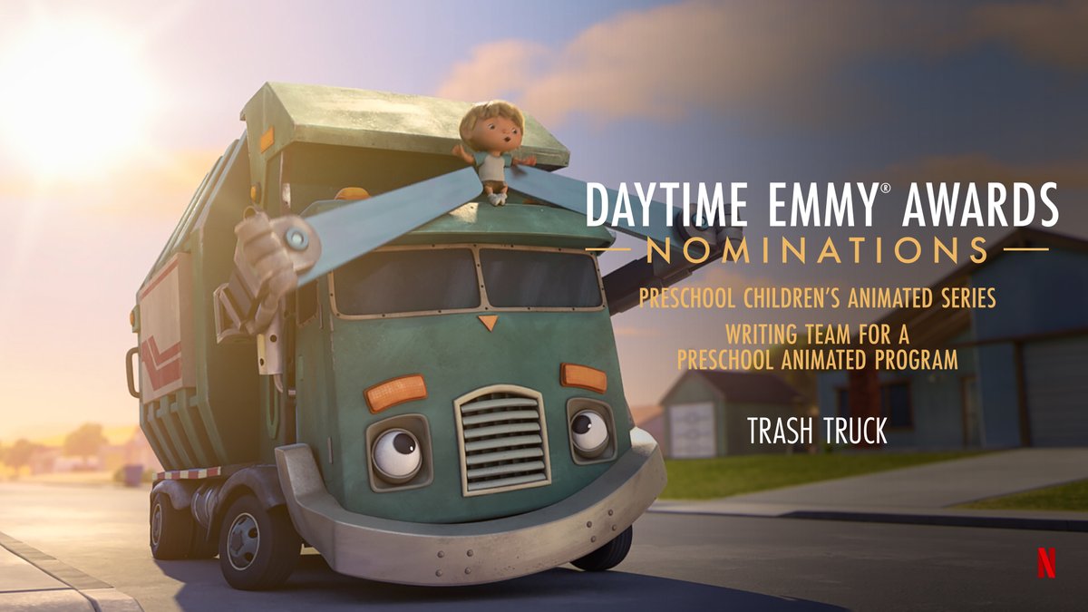 Trash Truck is nominated for 2 Daytime Emmys! Congratulations to our amazing Trash Truck team on receiving 2 nominations and thank you all for supporting our show! HOOOONK!
#TrashTruckNetflix
