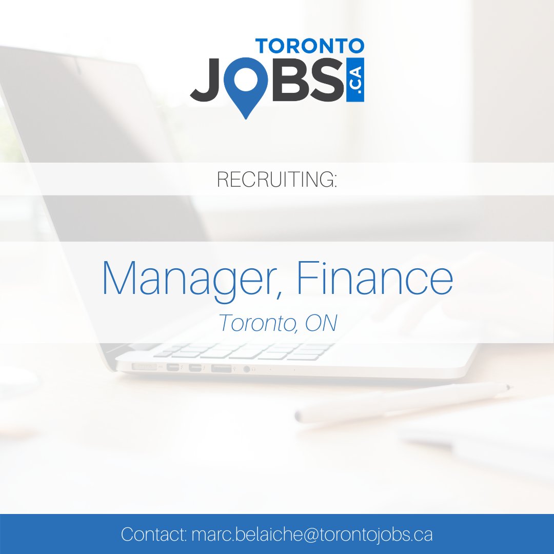 marcbelaiche's tweet image. TorontoJobs.ca has partnered with a non-for-profit organization in Toronto on their search for a Manager, Finance.

Click here to learn more: torontojobs.ca/display-job/46…

Email your resume to marc.belaiche@torontojobs.ca.

#financemanager #torontojob #finance