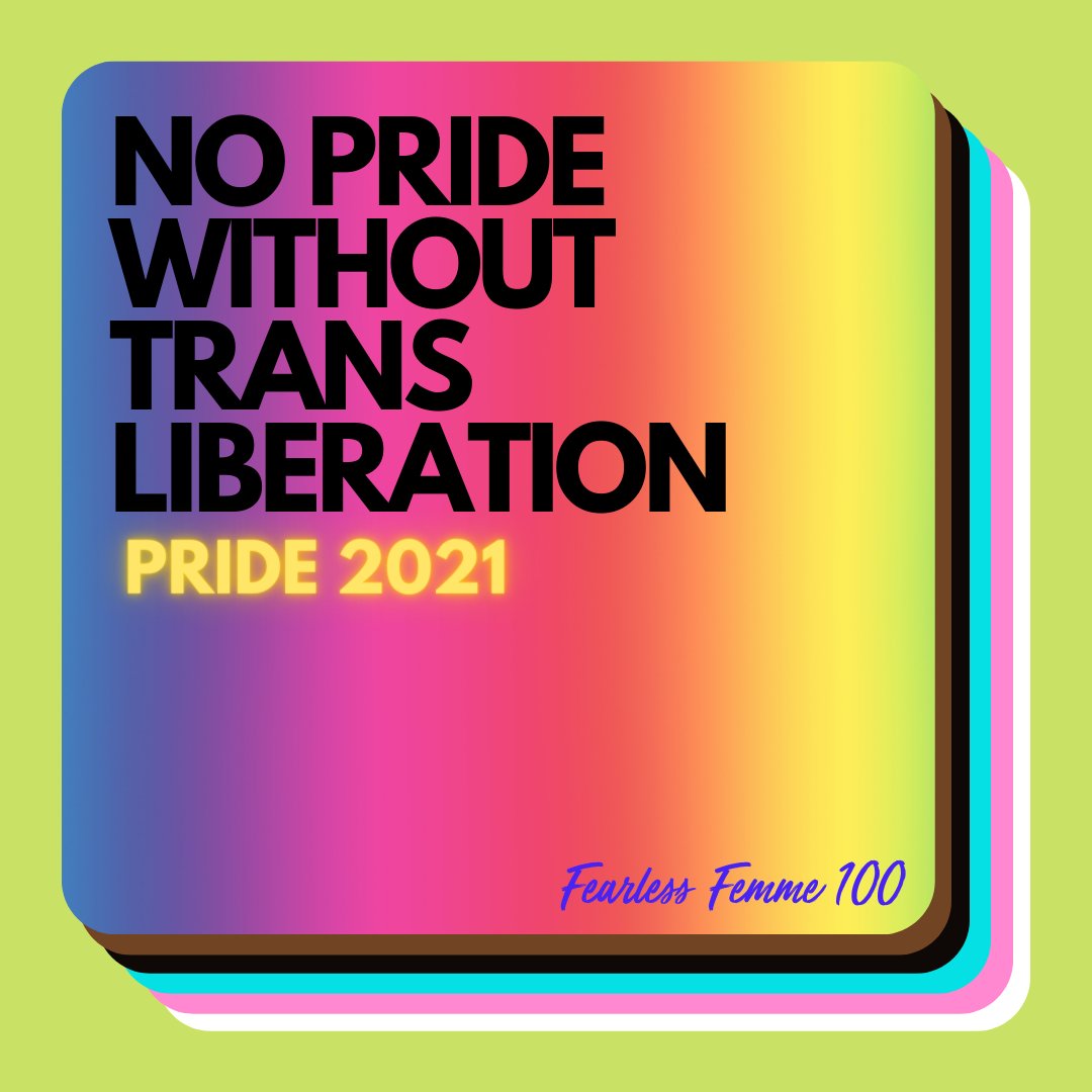 FFemme100's tweet photo. Let's talk about The TGI Justice Project ✊🏾🏳️‍⚧️✊🏿

NO PRIDE WITHOUT TRANS LIBERATION!!

#Pride #PrideMonth #PrideMonth2021 #QTBIPOC #QTPOC #Nonbinary #Enby #LGBTQ #LGBT #TransLiberation #TransRights #QueerLiberation #TGIJusticeProject #Abolition https://t.co/WfjFwKpJdA