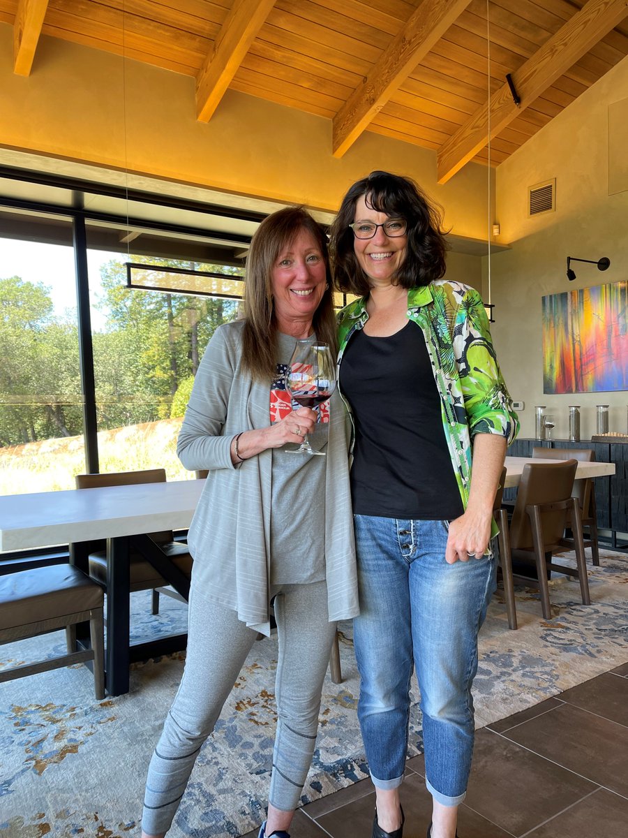 GFarrellWinery's tweet photo. ✨Member appreciation post! ✨Bruce and Rhonda Hicks have been members of our Grand Crew for 15 years, true supporters of Gary Farrell. They returned to the winery after having been away for 6 yrs and shared these lovely photos of their visit with us. #bestcustomers #garyfarrell https://t.co/3KI1AQNcb6