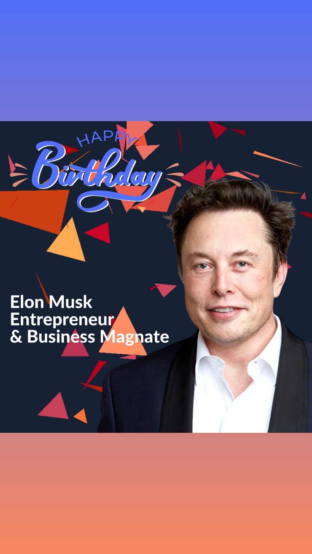 Happy birthday Elon Musk 