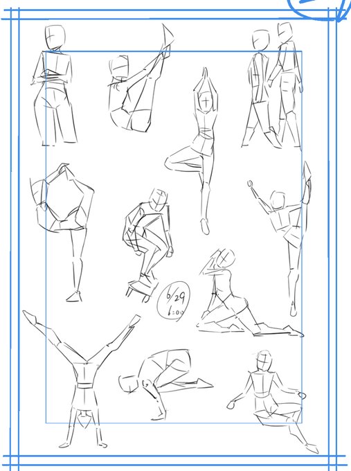 おはようございます☀️
朝練60秒クロッキー消化～ 