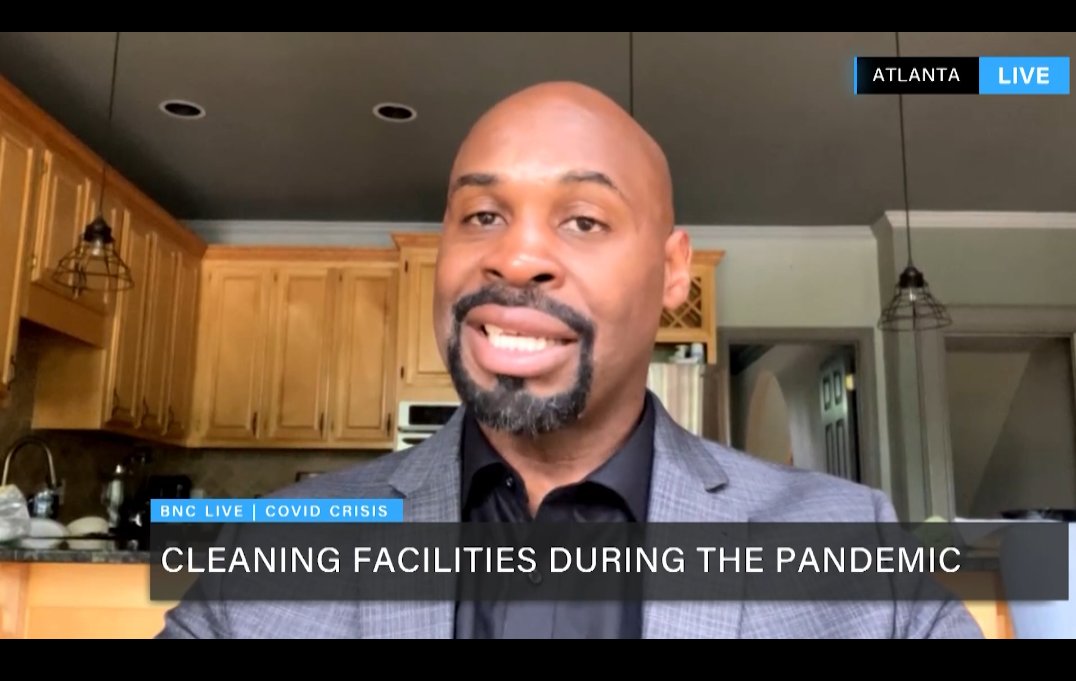 404commfirm's tweet photo. Catch Michael Montgomery, CEO of Seabreeze Cleaning discuss how businesses can protect their customers and employees through cleaning during the pandemic. #seabreezecleaning #bnc #blacknewschannel #cleaning #covid19 #touchlesscleaning #blackbusiness #business https://t.co/vIOnRyJ0eU