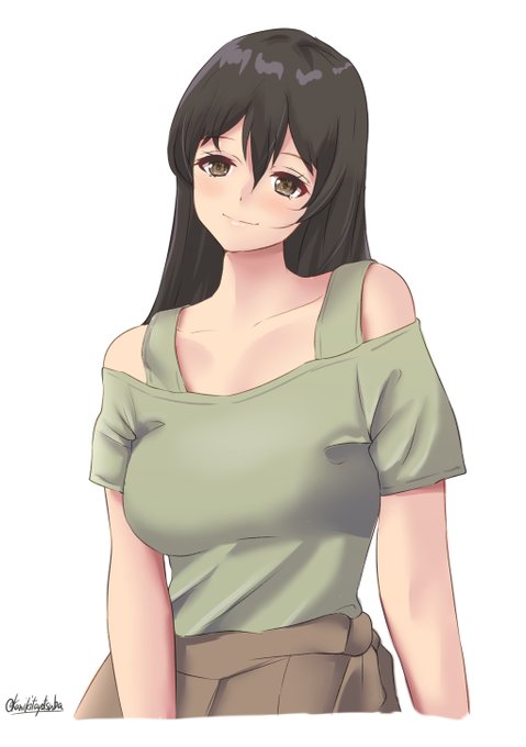 #艦これ版深夜の真剣お絵描き60分一本勝負
#艦これ版真剣お絵描き60分一本勝負_20210628
#筑摩 
おはようございます!
最近は時間がなくて朝参加多め。。。 