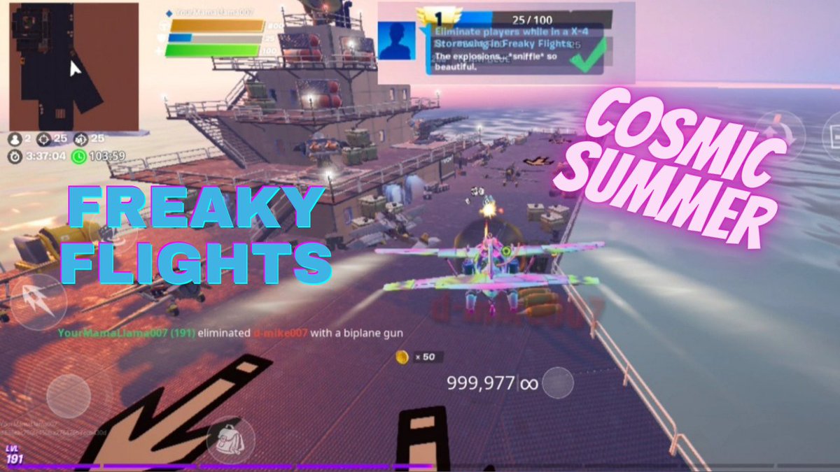 MobileMamaLlama's tweet photo. Complete Cosmic Summer Quests in Creative Freaky Flights LTM ✅ Open special Vault 700gold for Jewel Llama.
https://t.co/5mOKGwqqD9
#Fortnite #CosmicSummer #FreakyFlights https://t.co/rbmsxakxud