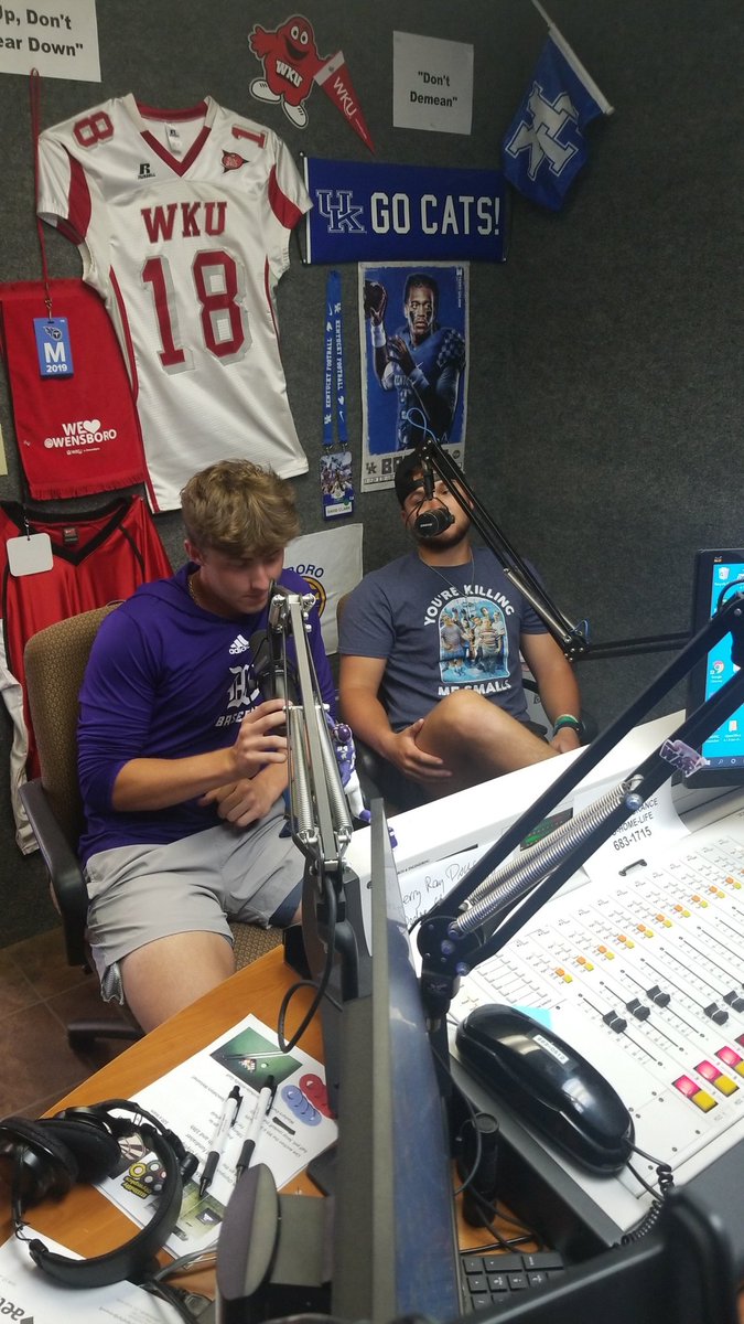 <a href="/SethWright5/">Seth Wright</a> and <a href="/ChaseHarlan1/">Chase Harlan</a> doing Live At 5 with <a href="/StephenATurner/">Stephen A Turner</a> on <a href="/1027TheGame/">102.7 The Game ESPN Owensboro</a>