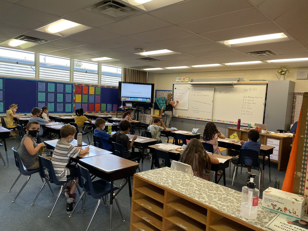 First day of summer school at Maryland Avenue.🤗 Very excited to see all the student today. #lmsvheart