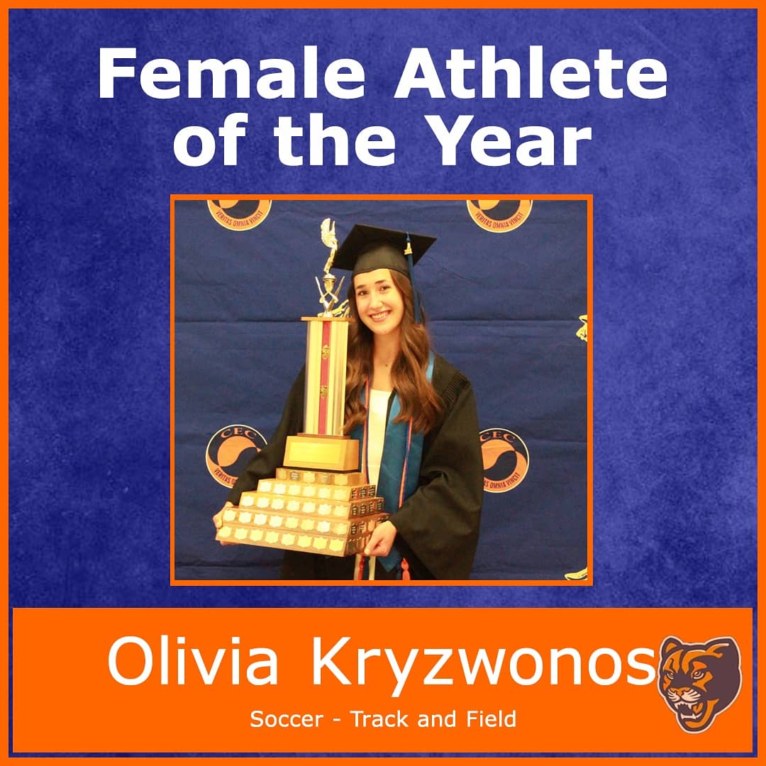 CECSports1's tweet photo. Congratulations Olivia 🏃‍♀️⚽️
2021 Female Athlete of the Year! https://t.co/wEOhJqD3RG