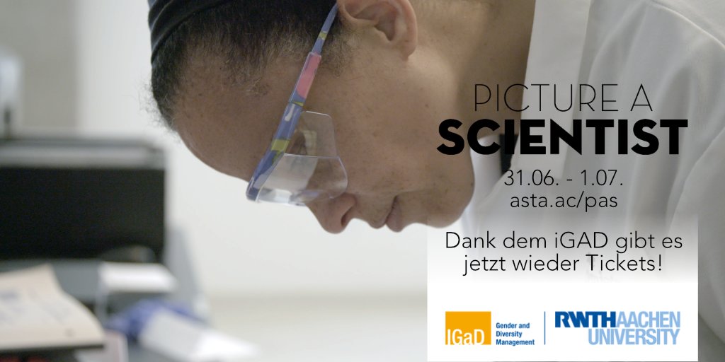 Dank des @IGaD_RWTH gibt es jetzt wieder Tickets!