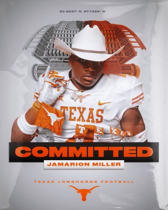 I’m blessed to announce that I've decided to start my new journey at the University of Texas at Austin. I want to give a big thanks to my parents, coaches, and the staff at UT for all the hardwork and dedication they’ve invested into this. #Hookem 🧡🤘🏽